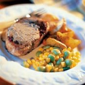 Pork Chops With Dijon Cream Sauce, Roasted Dill Potatoes