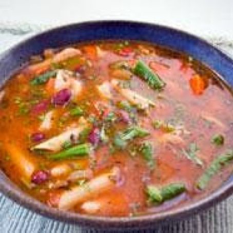 Kidney Bean Pasta Soup
