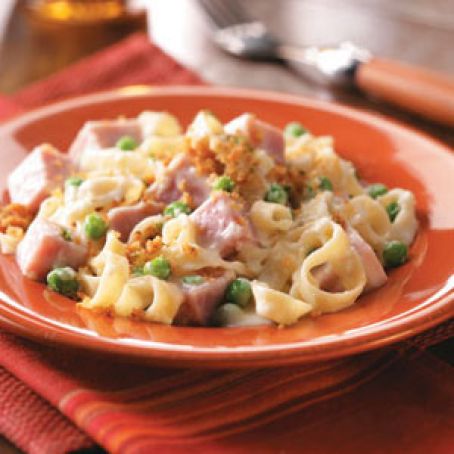 Ham Fettuccine Bake Recipe