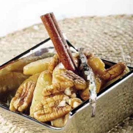 Apples and Pears with Walnuts, soy Sauce and Vanilla