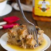 Bread Pudding with Hot Butter Rum Sauce