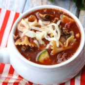 Crockpot Lasagna Soup