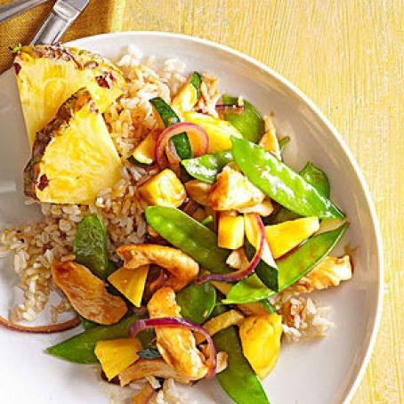 Pineapple-Chicken Stir Fry