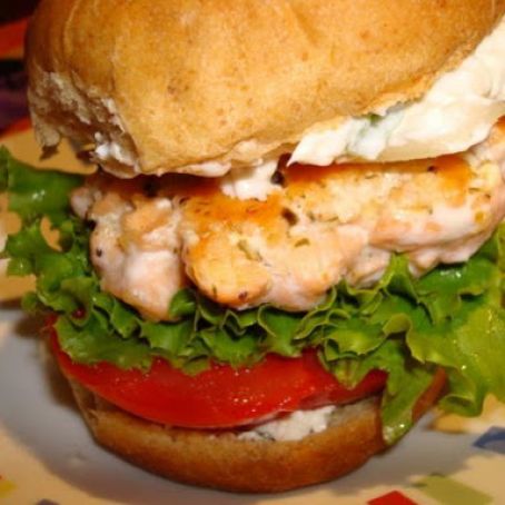 Everything Salmon Burgers