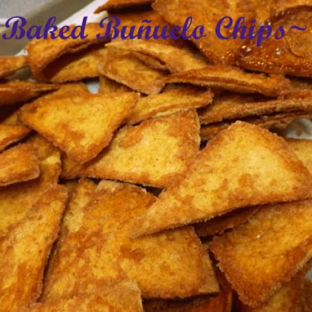 Caramelized Baked Buñuelo Chips