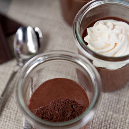 pudding - dark chocolate mousse cups