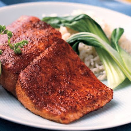 Charred Sugar-Crusted Alaska Salmon