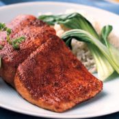 Charred Sugar-Crusted Alaska Salmon