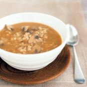 Savory Barley Soup with Wild Mushrooms and Thyme