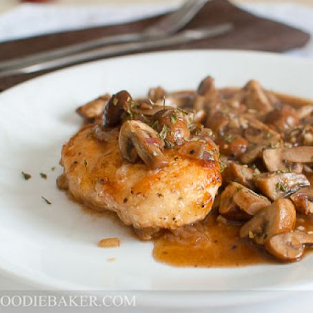 Pan-Fried Chicken with Mushrooms (Martha Stewart)