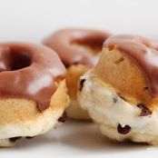 Baked Chocolate Chip Doughnuts with Chocolate Glaze