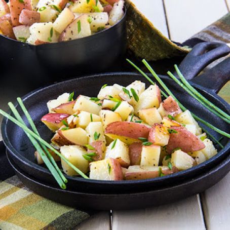 Easy Grilled Chive Oil Potato Packets