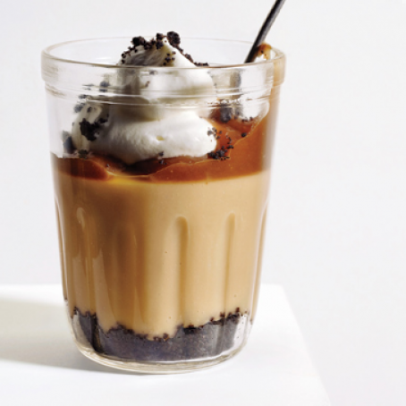 Caramel Budino with Salted Caramel Sauce