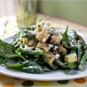 POTATO, GREAN BEAN & SPINACH SALAD