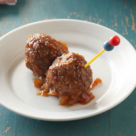 Pineapple-Glazed Cocktail Meatballs