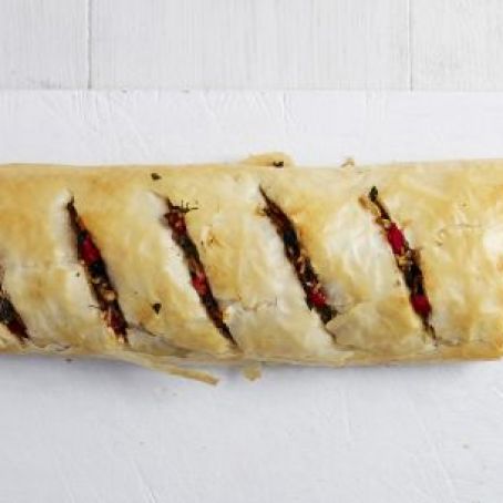 Greek Strudel with Chicken and Rice