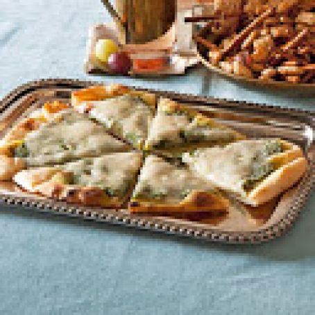 Cheesy Pesto Pizzas