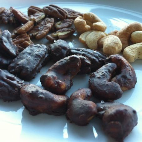 Snacks:  Chocolate Covered Nuts and Salt