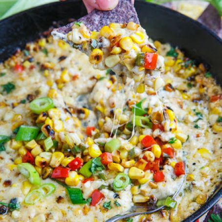 Roasted Corn Queso Fundido