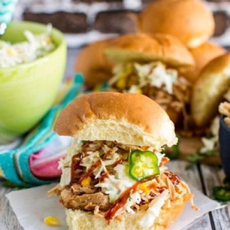 Southwestern Pulled Chicken Sandwiches