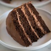 Chocolate Cake with Chocolate Mousse Filling