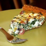 TART - Spinach, Mushroom, Turkey Bacon, Feta Quiche