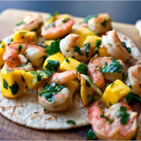 SHRIMP & MANGO TACOS