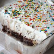 Brownie Bottom Ice Cream Cake