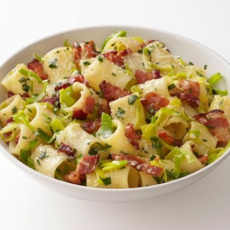 Pasta with Bacon and Leeks