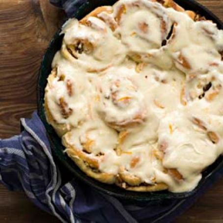 Orange Pecan Cinnamon Rolls