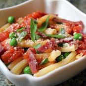 Pasta with Bacon & Peas