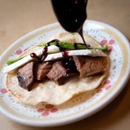 Steak Tacos With a Jamaica-Jalapeno Syrup