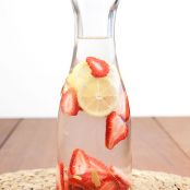 Strawberry Lemon and Ginger Infused Water