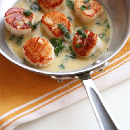 Simple Seared Scallops