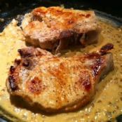 VEAL CHOPS WITH DOUBLE-MUSTARD SAUCE
