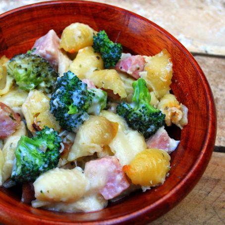 Cheesy Ham & Pasta Bake