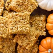 Pumpkin Spice Rice Krispie Bars