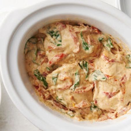 Slow-Cooker Creamy Tuscan Chicken