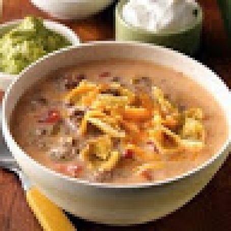 Beefy Nacho Soup