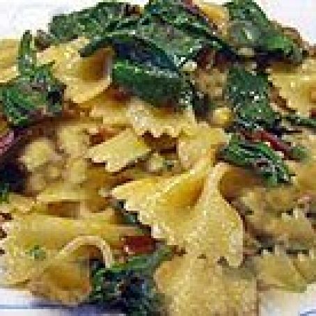 Bow Tie Pasta with Sautéed Chard and Toasted Almonds