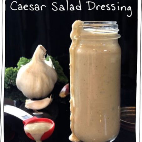 Creamy Cashew Caesar Salad Dressing (vegan)