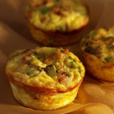 Mini Mushroom andSausage Quiches