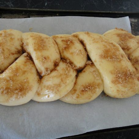 Cinnamon Sugar Braid (Photo before baking)