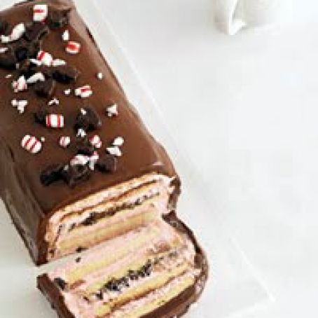 Peppermint Ice Cream Cake
