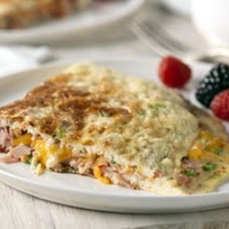 Sun-Dried Tomato, Ham & Cheese Omelet