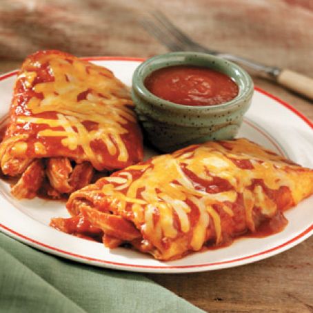 5 Minute Cheesy Chicken Enchilada Grande