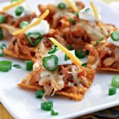 Sweet and Spicy BBQ Chicken Nachos
