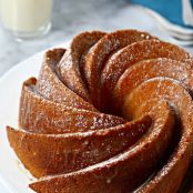 Bourbon Soaked Eggnog Cake