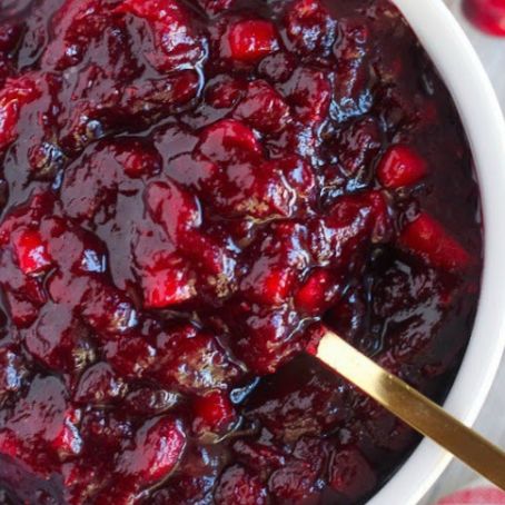 Apple Cider Cranberry Sauce