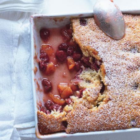 Cherry-Apricot Cobbler
